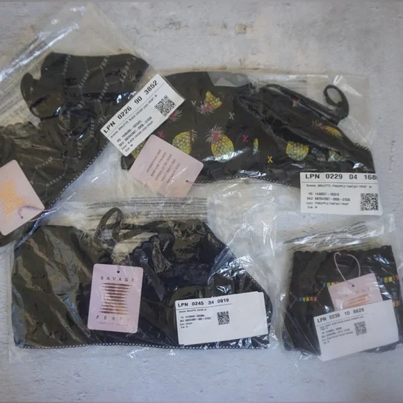 🔥MUST-HAVE!🔥 3 Savage X Fenty Bralettes (M) + 🆓 Bonus Cheeky Panty (M) | NWT - Picture 6 of 11